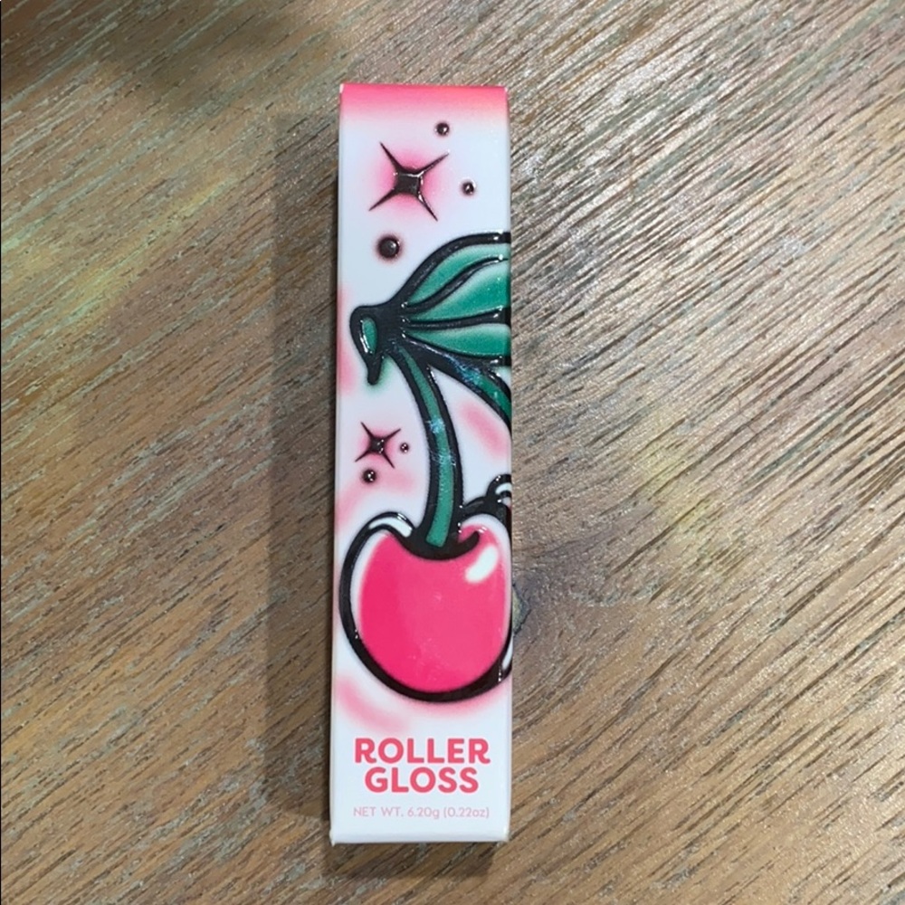 Becky g x colourpop very cherry roller gloss